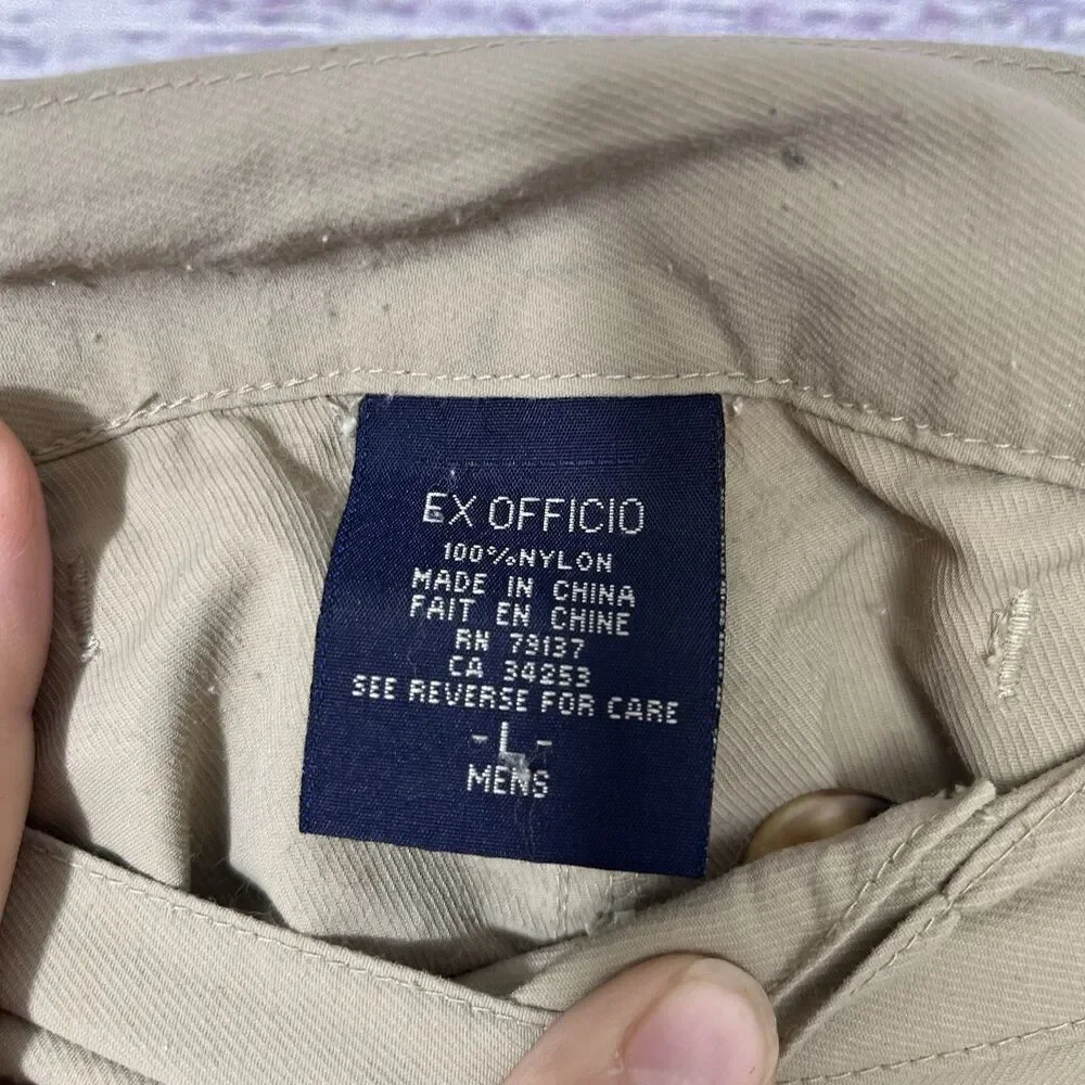 Ex Officio Convertible Pants Lightweight Quick Dry Cargo Fishing Hiking Mens L
